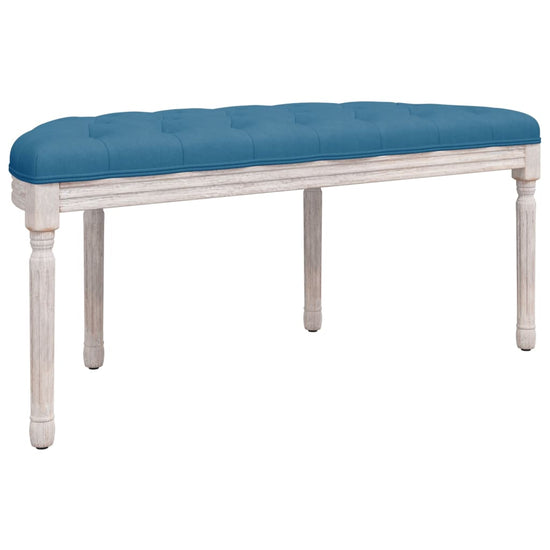 Bankje 110,5x45x49 cm fluweel blauw MeubelReus