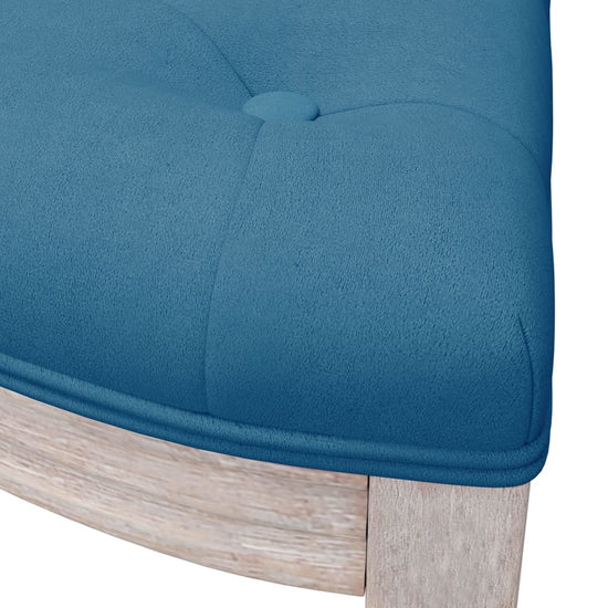 Bankje 110,5x45x49 cm fluweel blauw MeubelReus