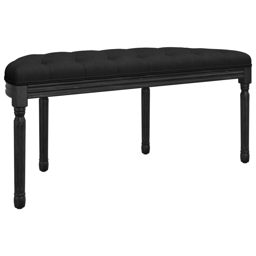 Bankje 110,5x45x49 cm fluweel zwart MeubelReus