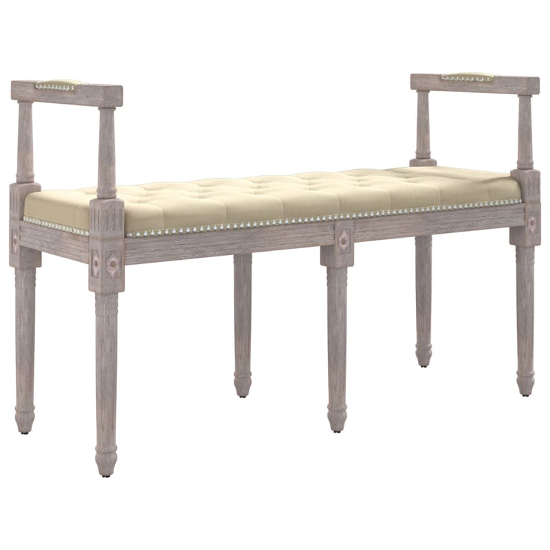Bankje 110x40x70 cm linnen beige MeubelReus