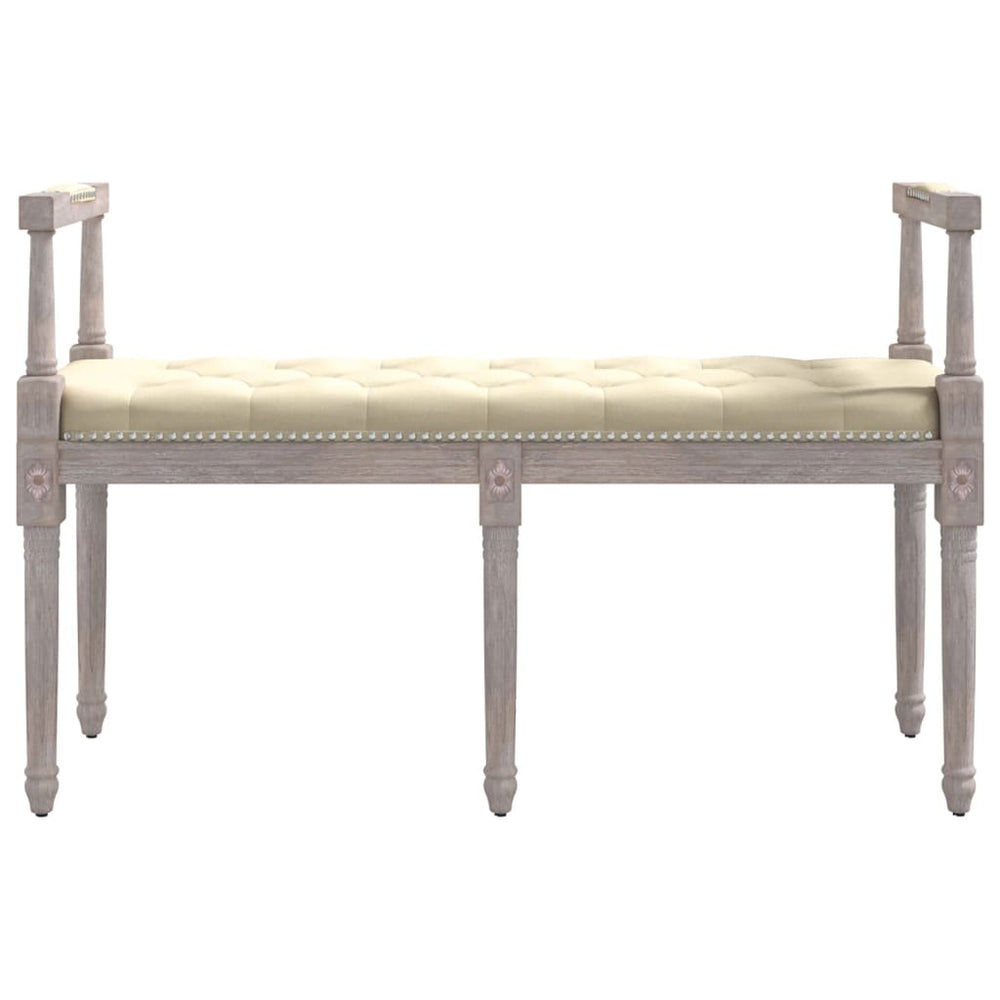 Bankje 110x40x70 cm linnen beige MeubelReus