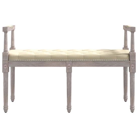 Bankje 110x40x70 cm linnen beige MeubelReus