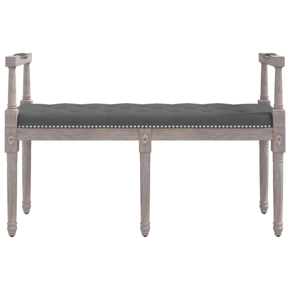 Bankje 110x40x70 cm stof donkergrijs MeubelReus
