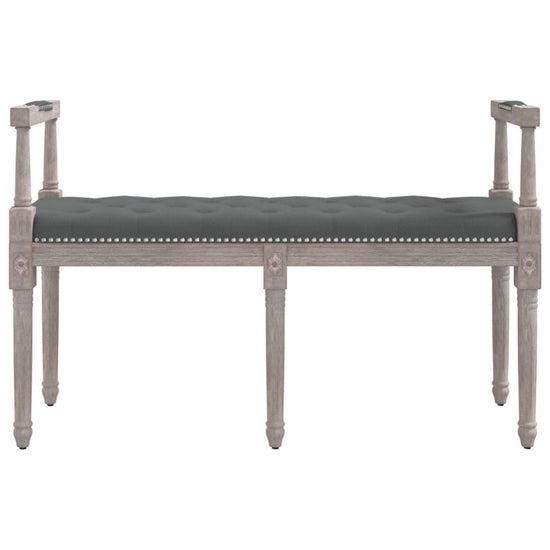 Bankje 110x40x70 cm stof donkergrijs MeubelReus