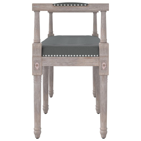 Bankje 110x40x70 cm stof donkergrijs MeubelReus