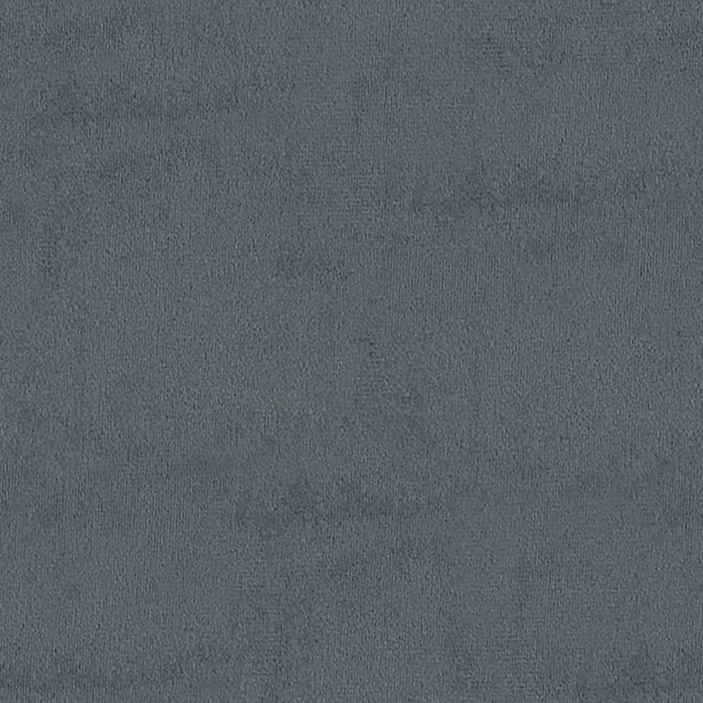 Bankje 110x40x70 cm fluweel donkergrijs MeubelReus