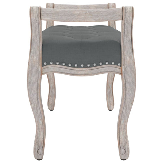 Bankje 80x45x60 cm stof donkergrijs MeubelReus