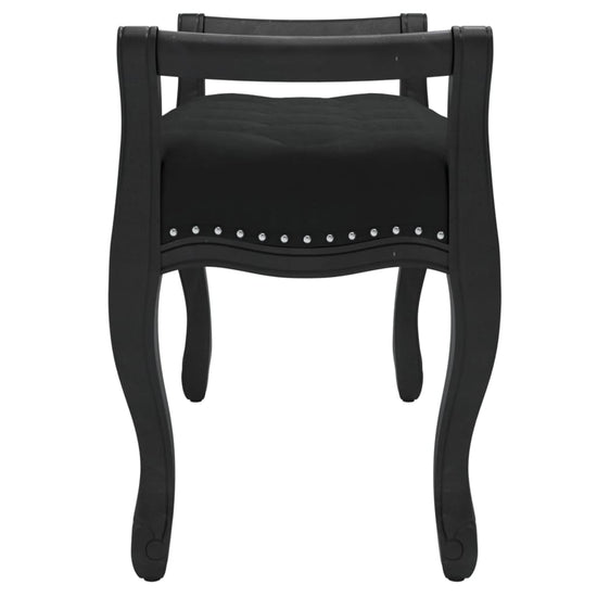Bankje 80x45x60 cm fluweel zwart MeubelReus