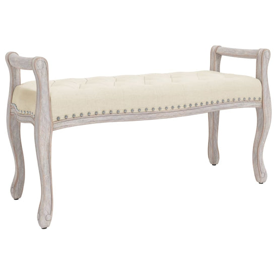 Bankje 110x45x60 cm linnen beige MeubelReus