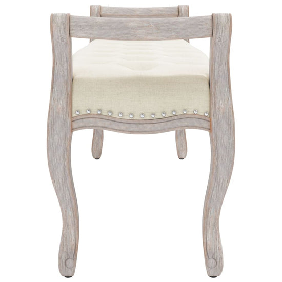 Bankje 110x45x60 cm linnen beige MeubelReus