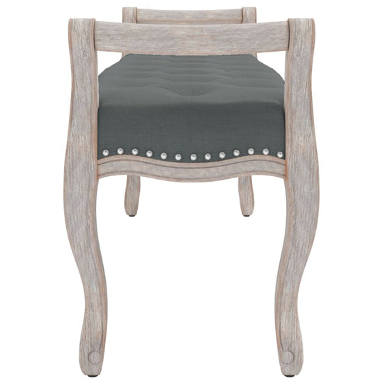 Bankje 110x45x60 cm stof donkergrijs MeubelReus
