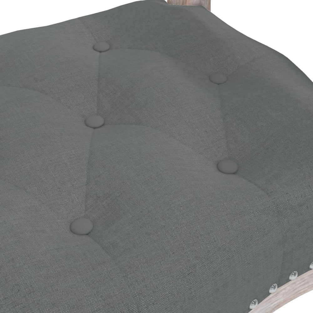 Bankje 110x45x60 cm stof donkergrijs MeubelReus