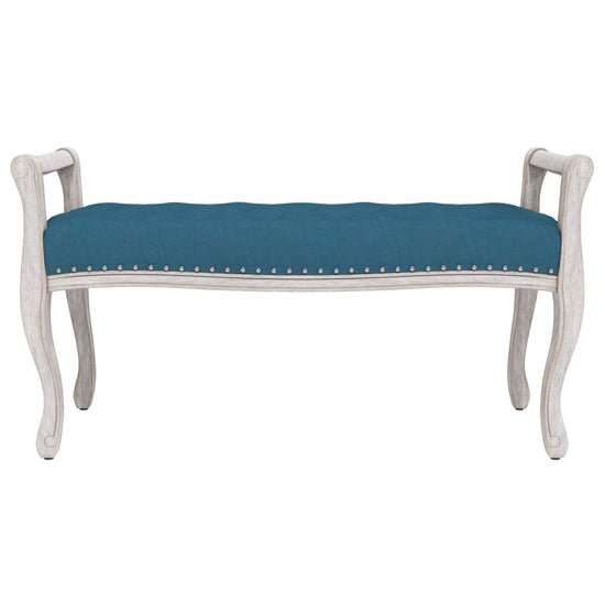 Bankje 110x45x60 cm fluweel blauw MeubelReus