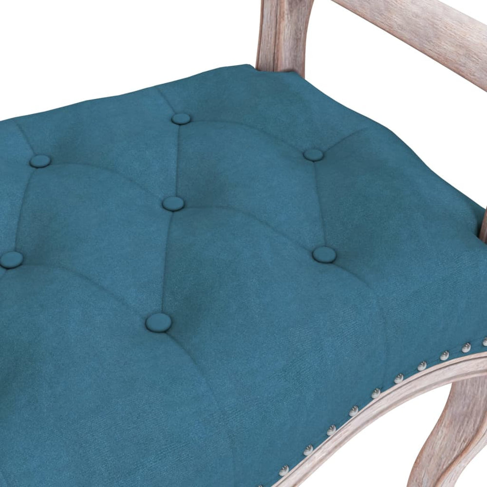 Bankje 110x45x60 cm fluweel blauw MeubelReus