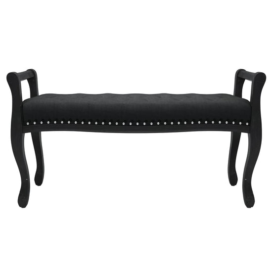 Bankje 110x45x60 cm fluweel zwart MeubelReus