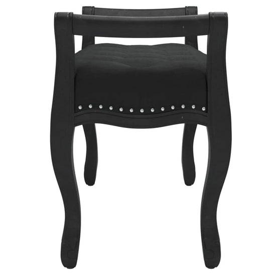 Bankje 110x45x60 cm fluweel zwart MeubelReus
