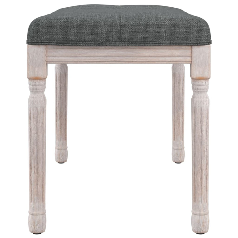 Bankje 80x40x49 cm stof donkergrijs MeubelReus