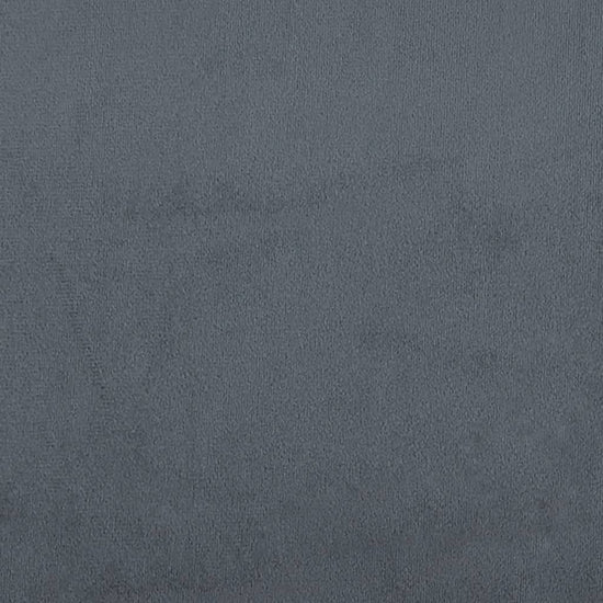 Bankje 80x40x49 cm fluweel donkergrijs MeubelReus