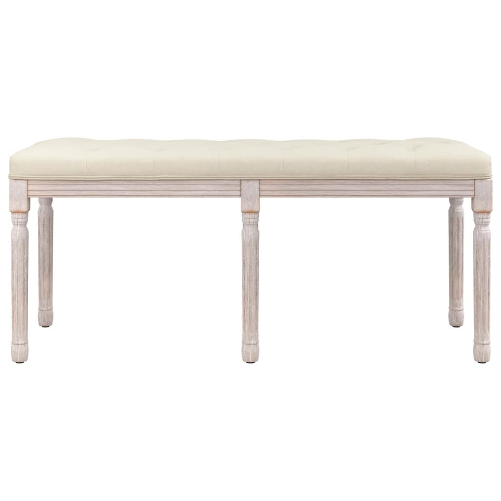 Bankje 110x40x49 cm linnen beige MeubelReus