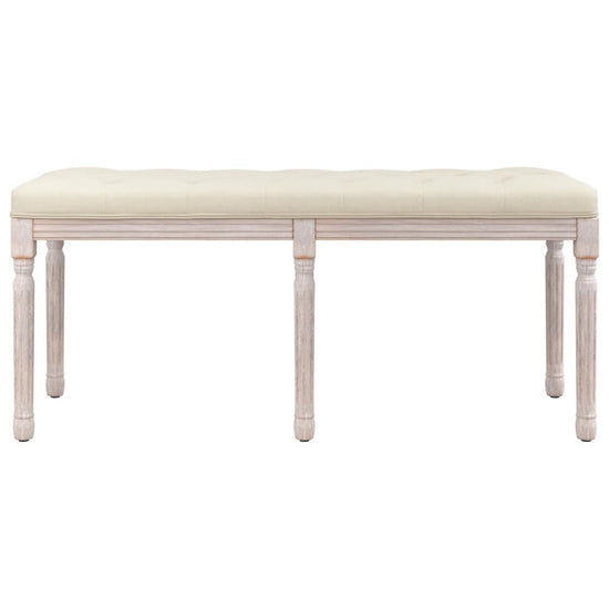 Bankje 110x40x49 cm linnen beige MeubelReus
