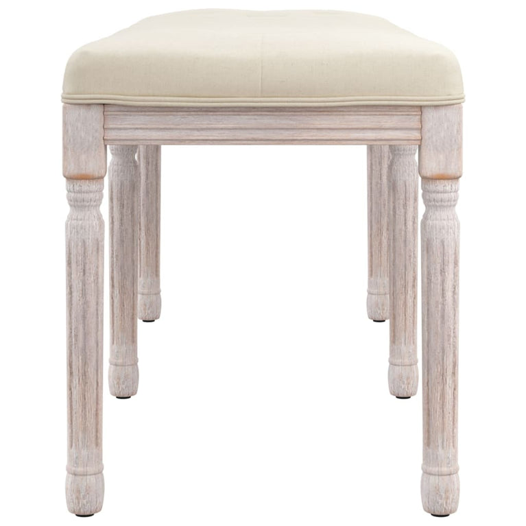 Bankje 110x40x49 cm linnen beige MeubelReus