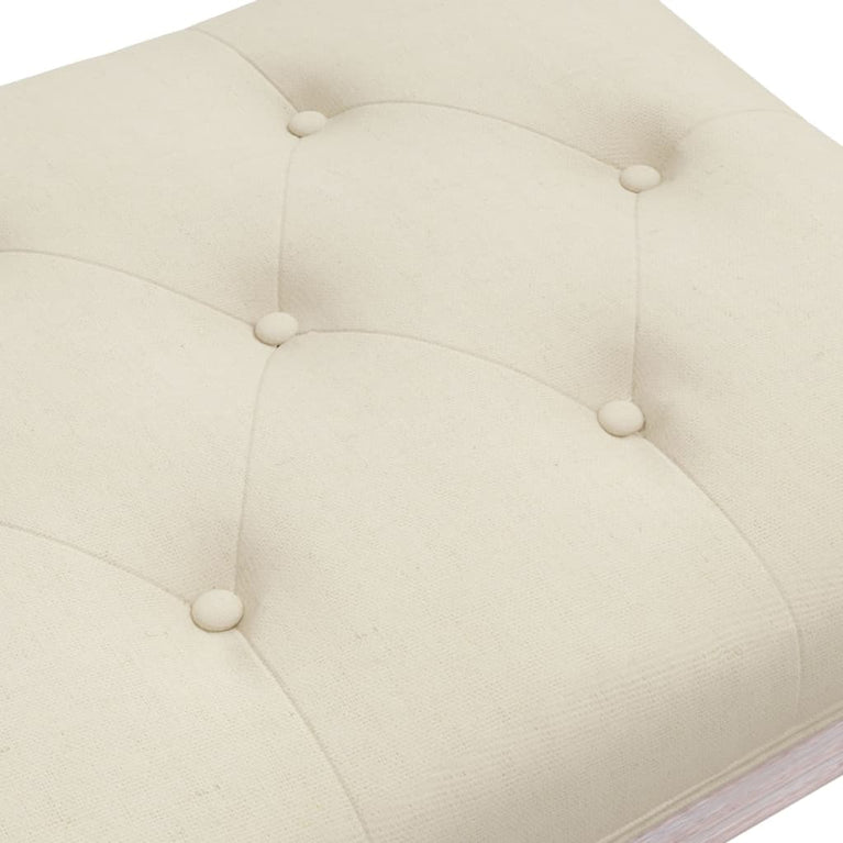 Bankje 110x40x49 cm linnen beige MeubelReus
