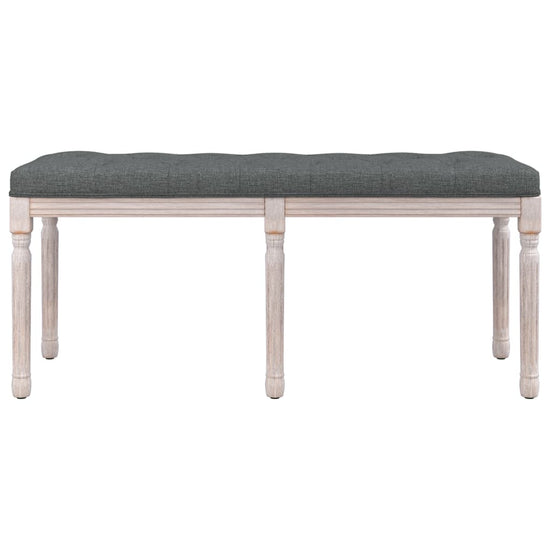 Bankje 110x40x49 cm stof donkergrijs MeubelReus