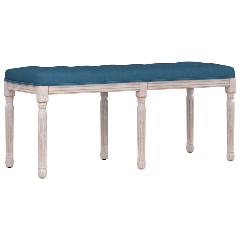 Bankje 110x40x49 cm fluweel blauw MeubelReus