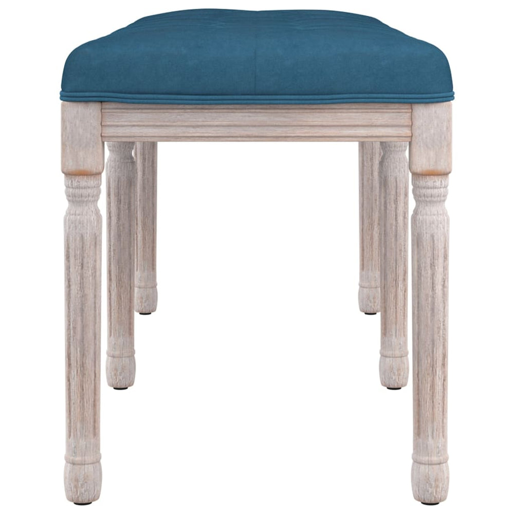 Bankje 110x40x49 cm fluweel blauw MeubelReus