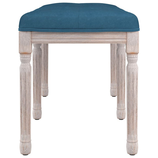Bankje 110x40x49 cm fluweel blauw MeubelReus