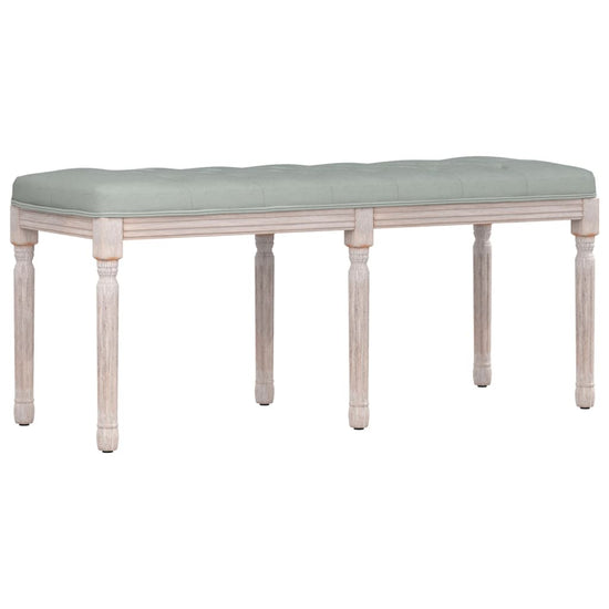 Bankje 110x40x49 cm fluweel lichtgrijs MeubelReus