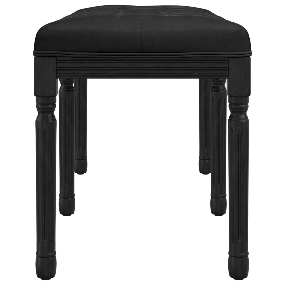Bankje 110x40x49 cm fluweel zwart MeubelReus