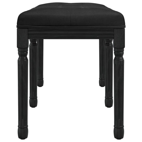 Bankje 110x40x49 cm fluweel zwart MeubelReus