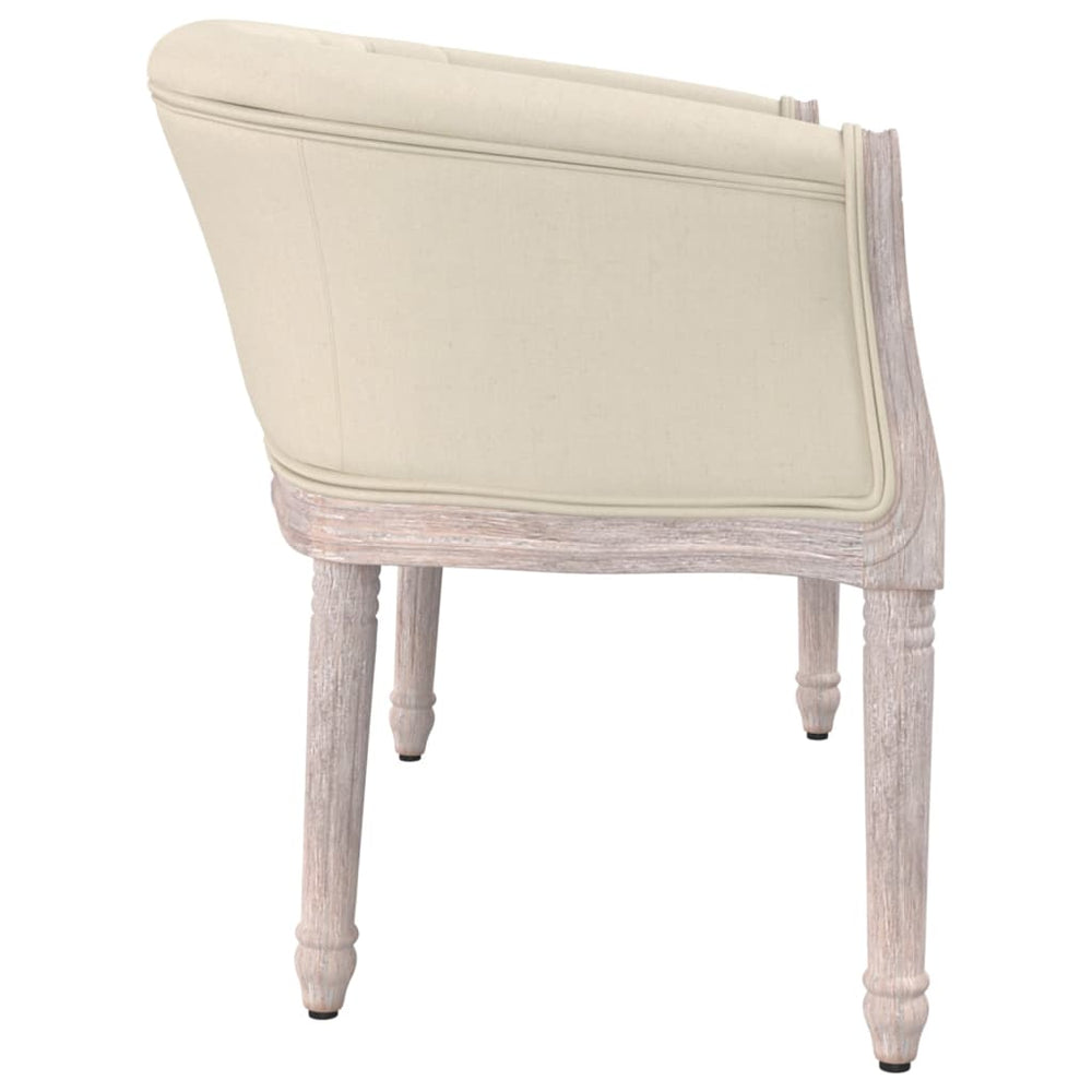 Bankje 98x56x69 cm linnen beige MeubelReus