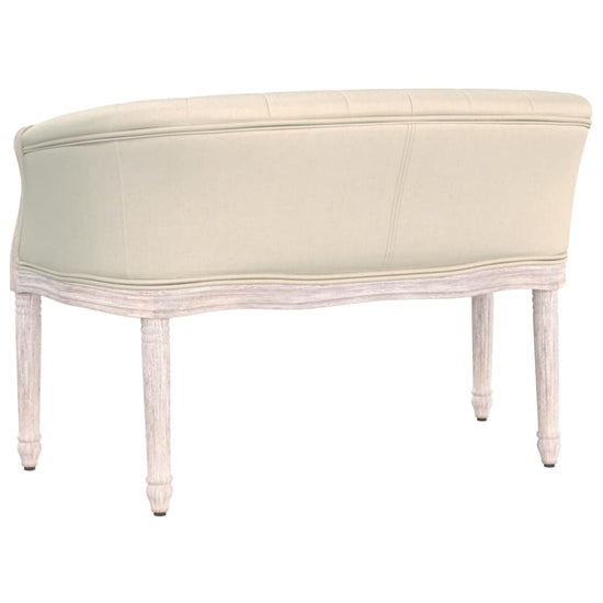 Bankje 98x56x69 cm linnen beige MeubelReus