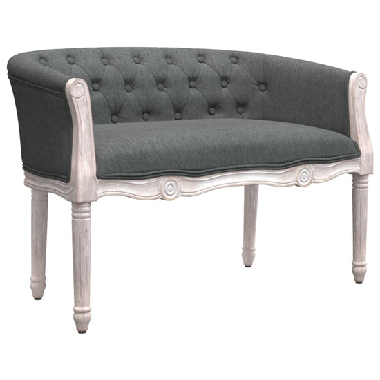 Bankje 98x56x69 cm stof donkergrijs MeubelReus
