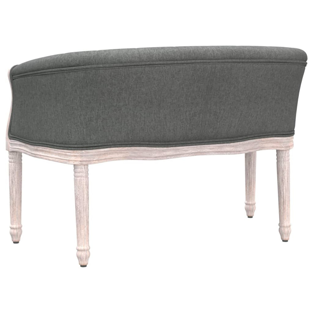Bankje 98x56x69 cm stof donkergrijs MeubelReus
