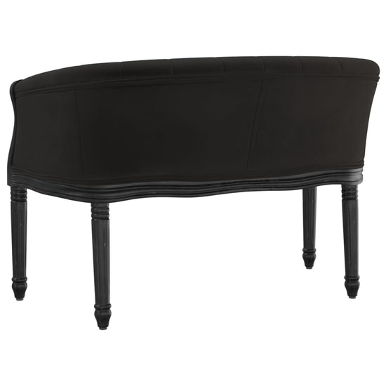 Bankje 98x56x69 cm fluweel zwart MeubelReus