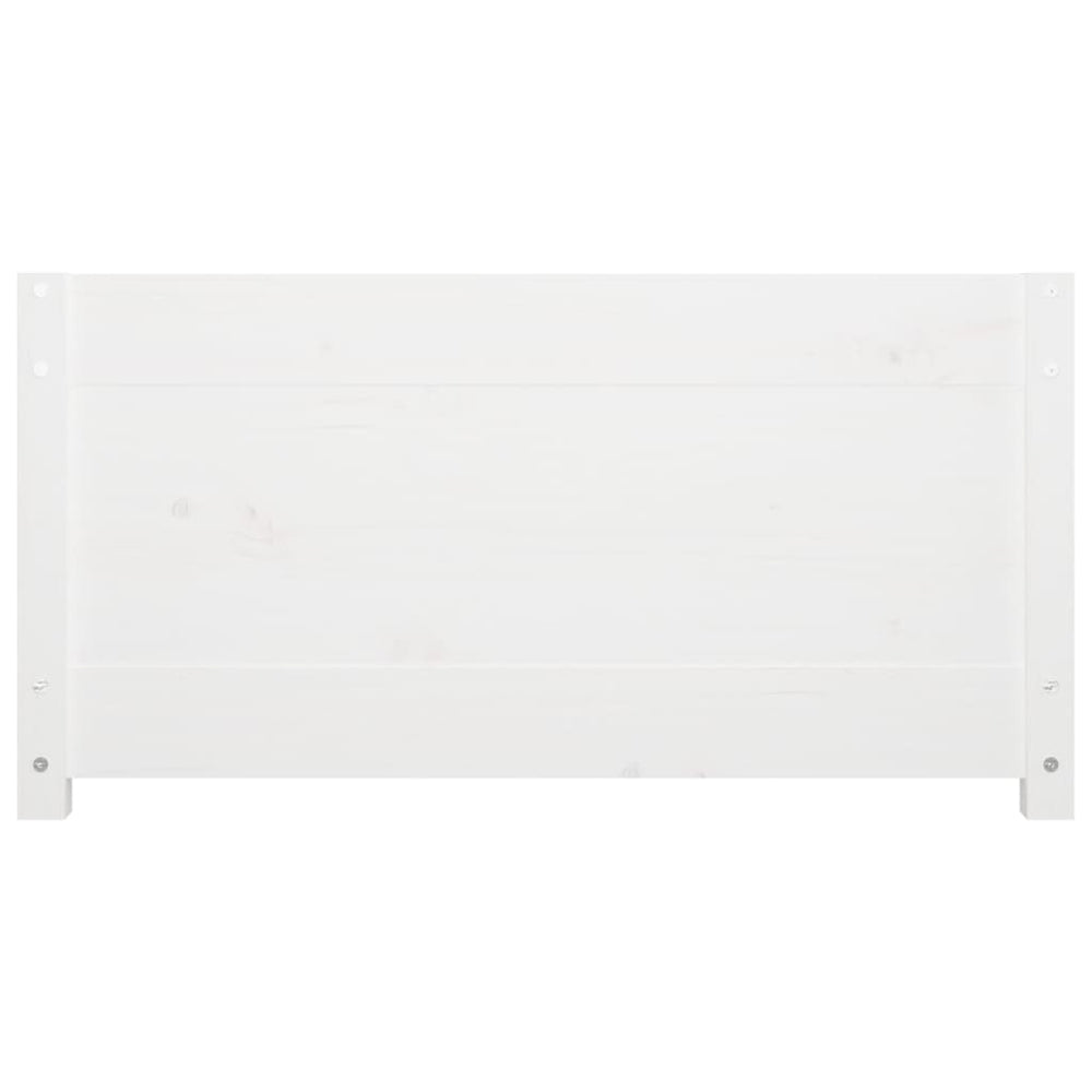 Slaapbank 90x200 cm massief grenenhout wit MeubelReus