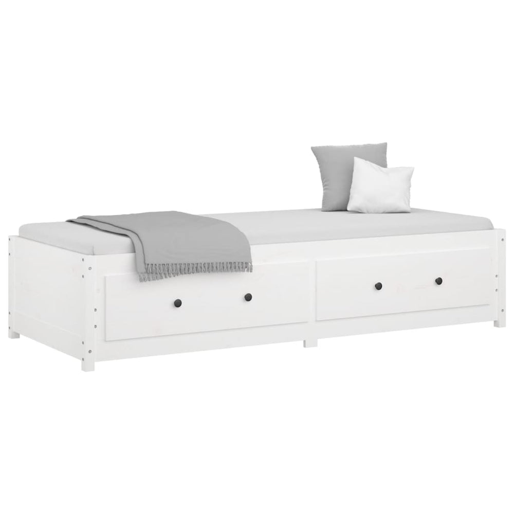 Slaapbank 90x190 cm massief grenenhout wit 3FT Single MeubelReus