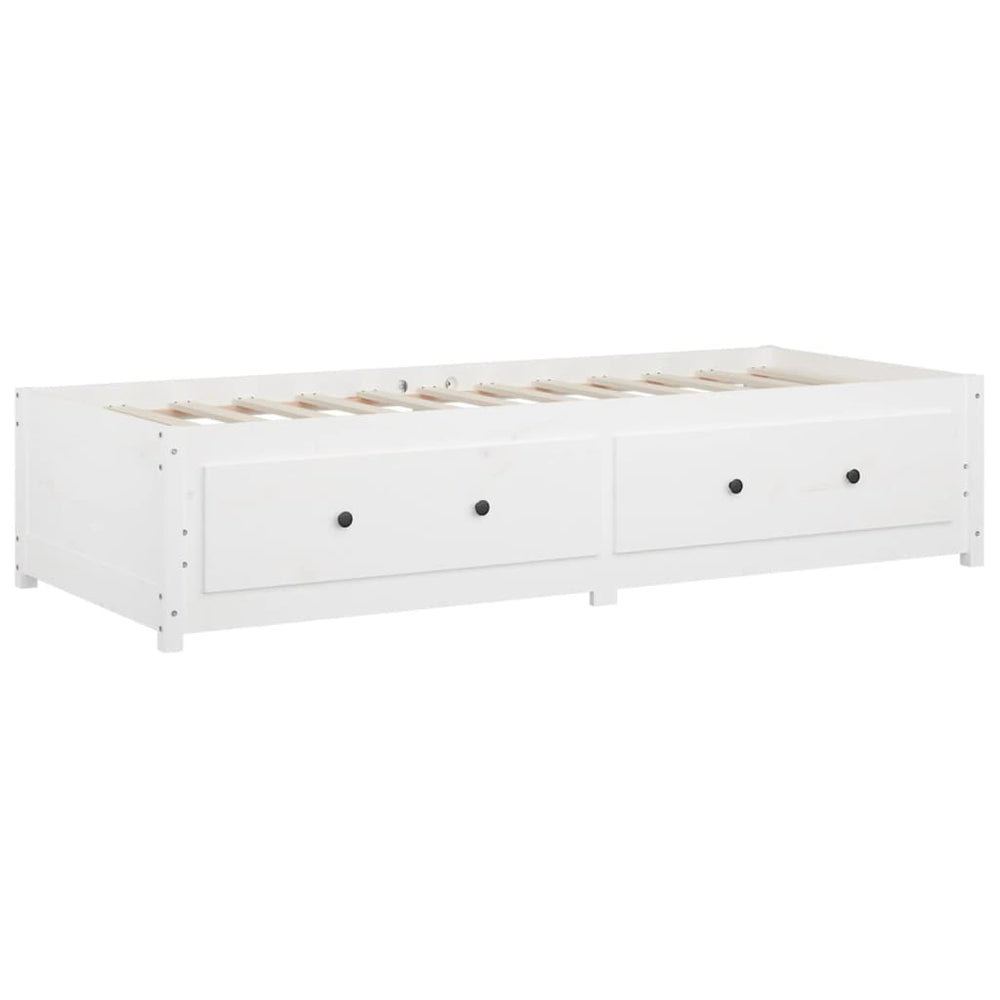 Slaapbank 90x190 cm massief grenenhout wit 3FT Single MeubelReus