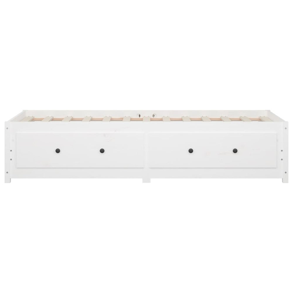 Slaapbank 90x190 cm massief grenenhout wit 3FT Single MeubelReus
