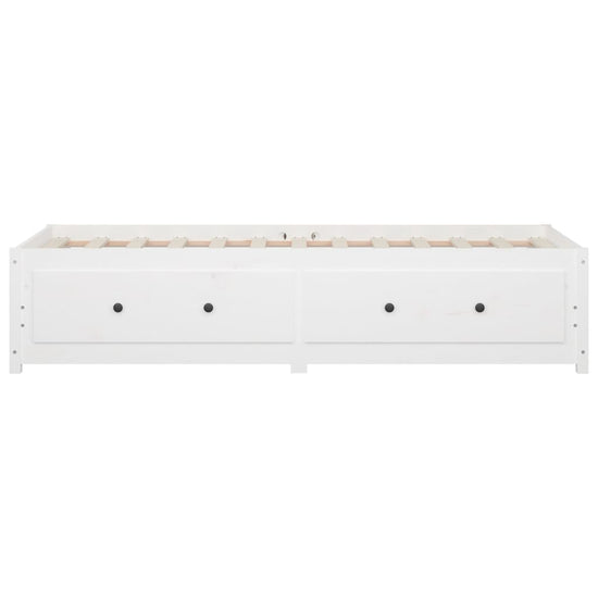 Slaapbank 90x190 cm massief grenenhout wit 3FT Single MeubelReus