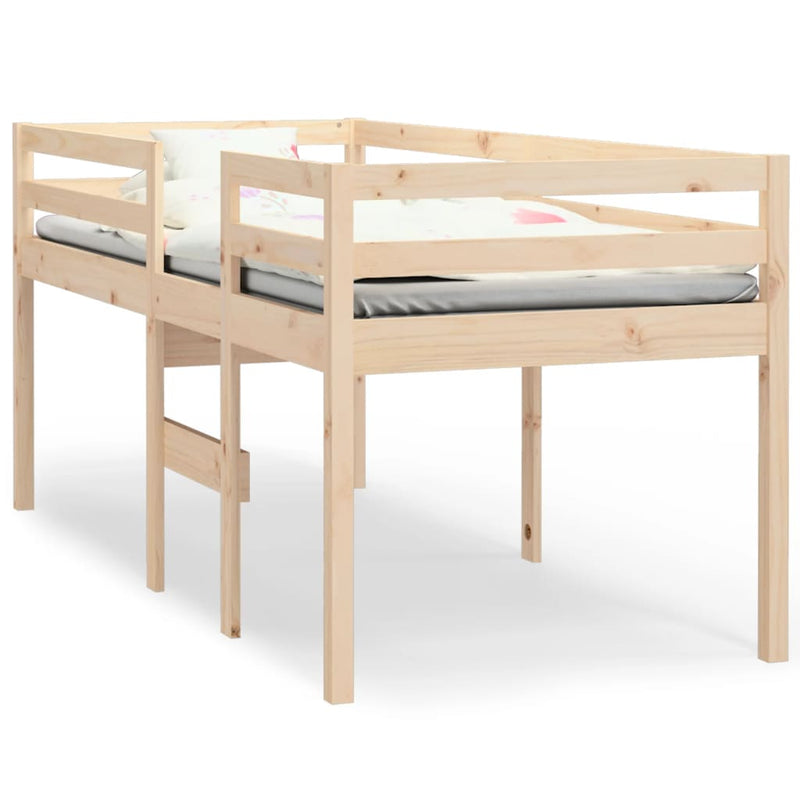 Hoogslaper massief grenenhout 75x190 cm