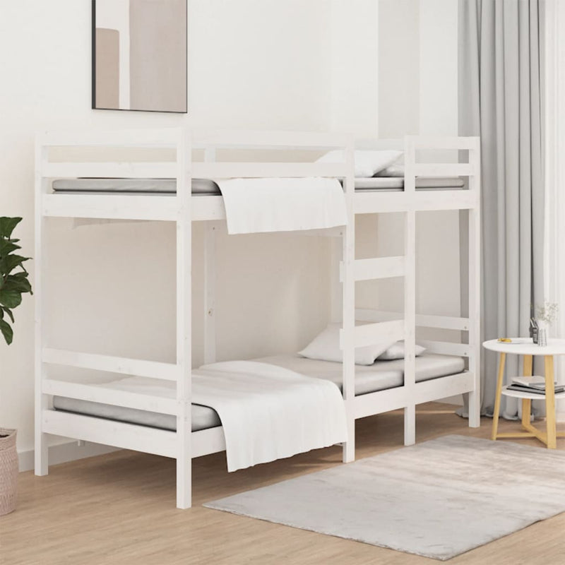 Stapelbed massief grenenhout wit 90x200 cm MeubelReus