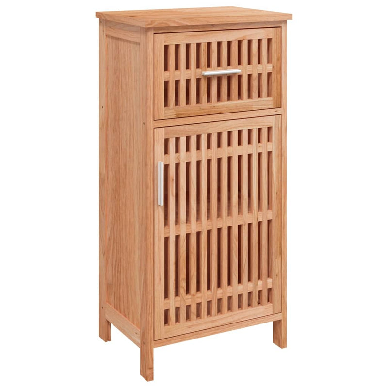 Badkamerkast 42x29x82 cm massief walnotenhout