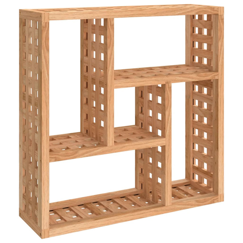 Wandschap 49x15x49 cm massief walnotenhout MeubelReus