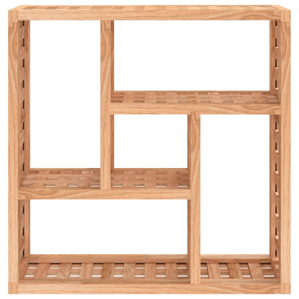 Wandschap 49x15x49 cm massief walnotenhout MeubelReus