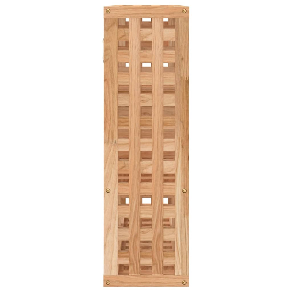 Wandschap 49x15x49 cm massief walnotenhout MeubelReus