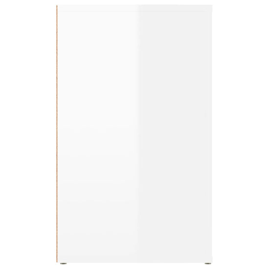 Nachtkastje 50x36x60 cm bewerkt hout hoogglans wit MeubelReus